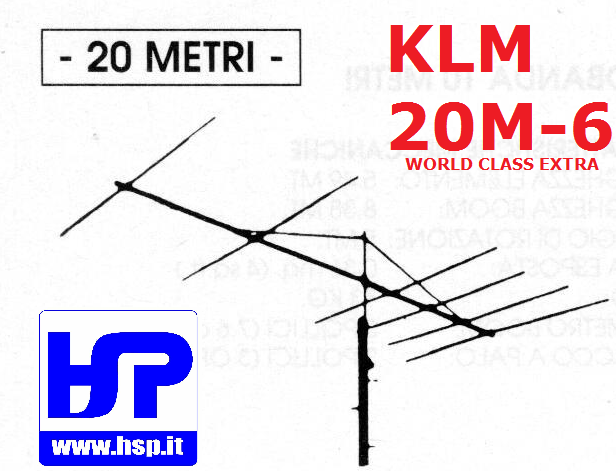 KLM - 20M-6 - 6 ELEMENT BEAM FOR 20 METERS