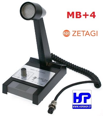 ZETAGI - MB+4 - BASE AMPLIFIED MICROPHONE