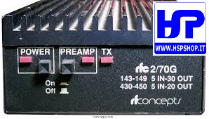 RF CONCEPTS - 2/70G - AMPLIFICATORE VHF/UHF