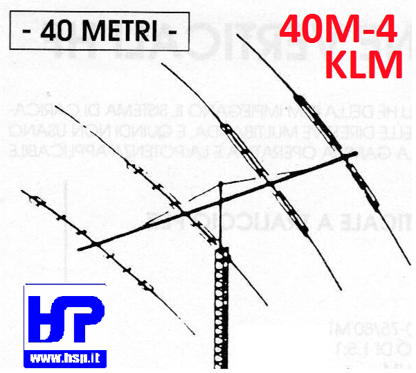 KLM - 40M-4 - BEAM 4 ELEMENTI PER 40 METRI