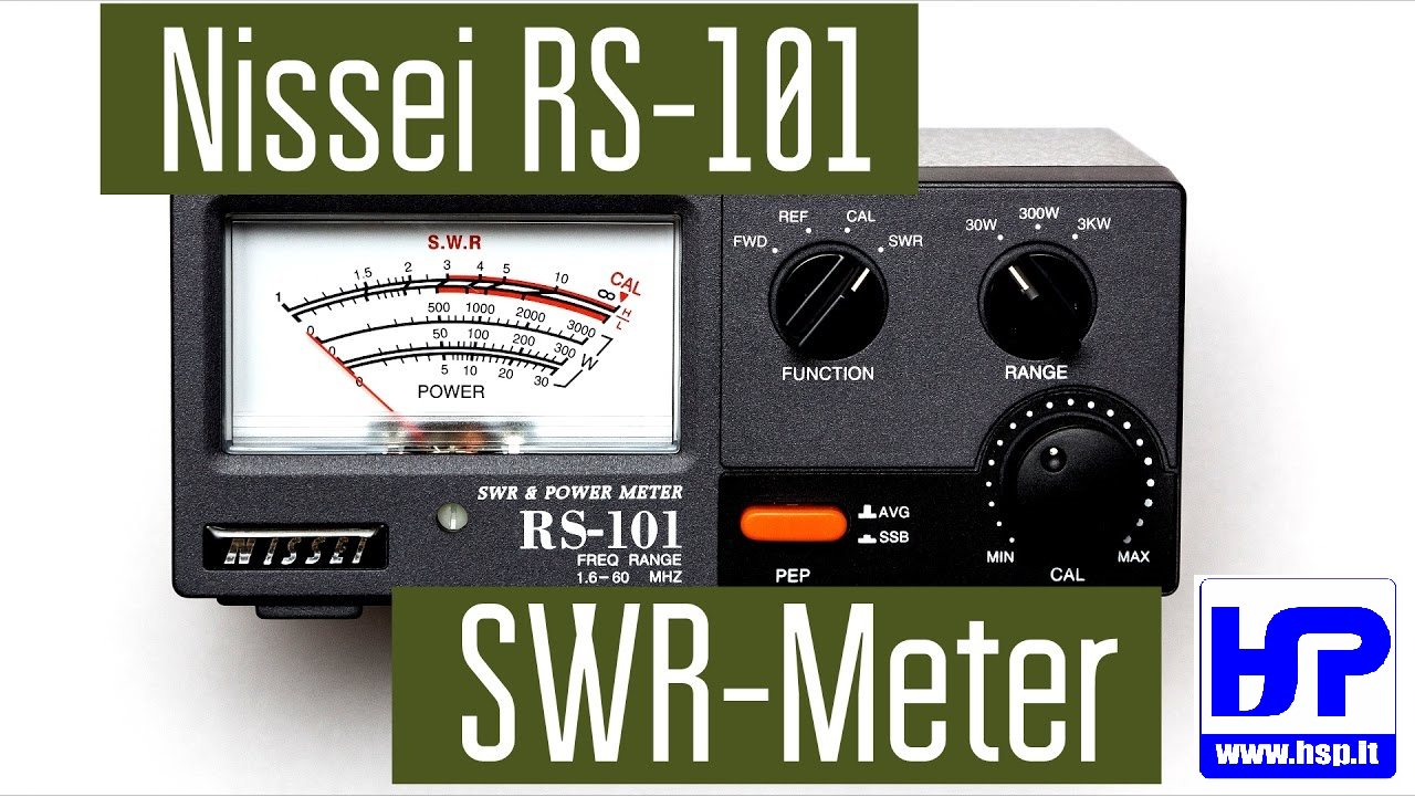 NISSEI - RS-101 - SWR/WATTMETER 1.6-60 MHz