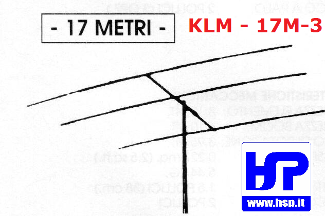 KLM - 17M-3 - 3 ELEMENTI 17 METRI MONOBANDA