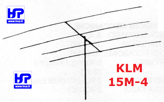 KLM - 15M-4 - YAGI BEAM 4 ELEMENTI 15 METRI