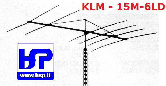 KLM - 15M-6LD - 6 ELEMENTI 15 METRI LEGGERA