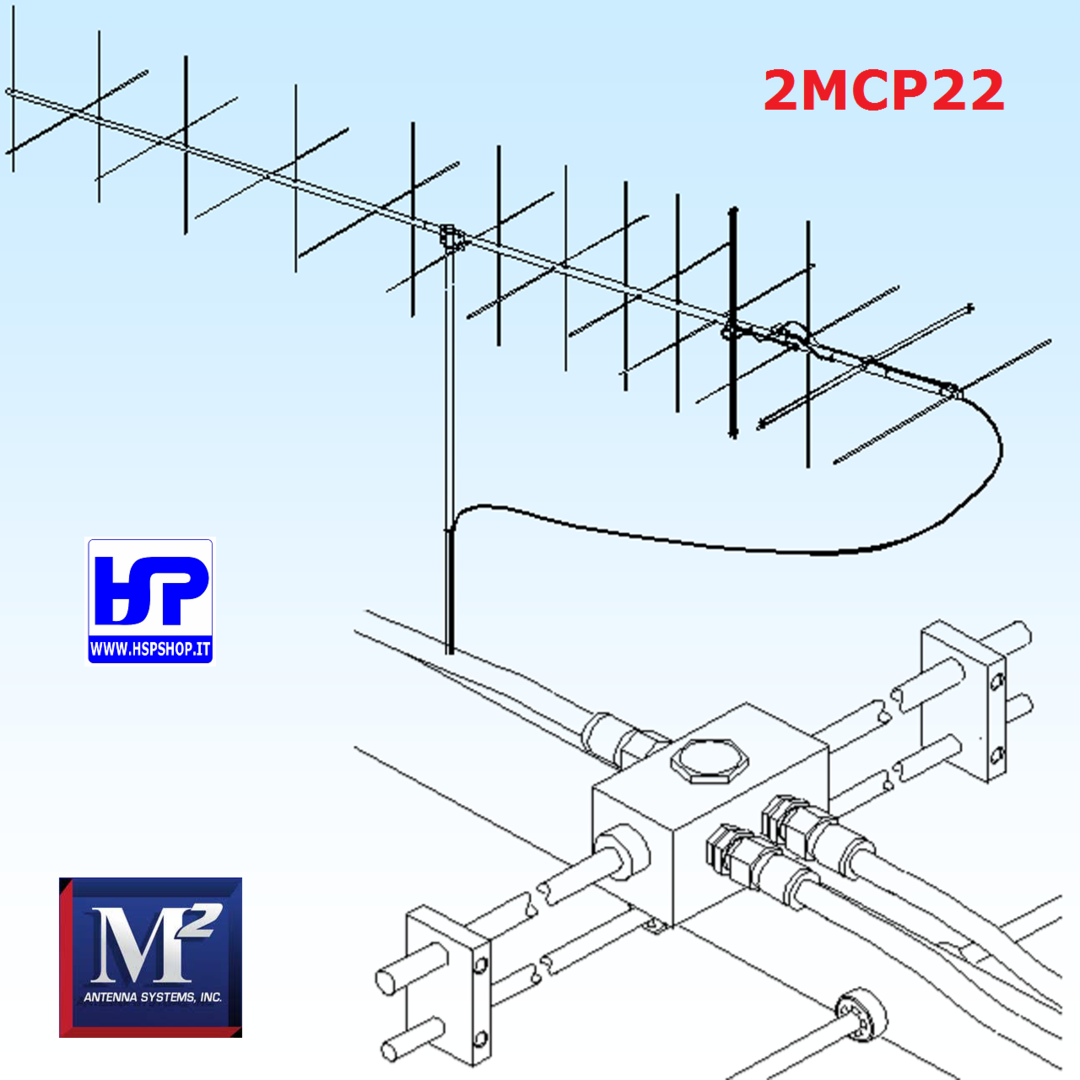 M2 - 2MCP22 - 22 CROSSED ELEMENTS 144 MHz