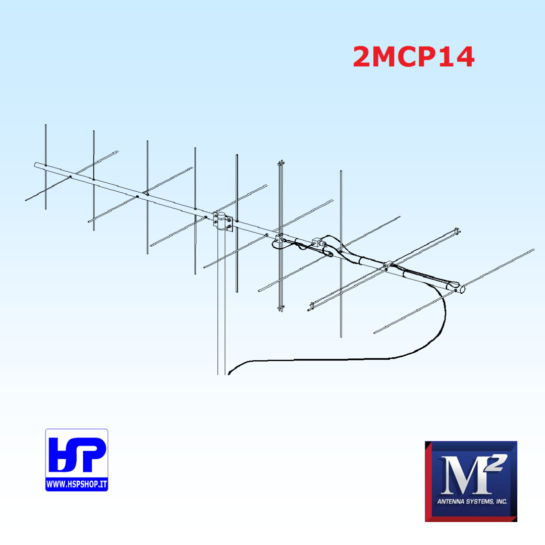 M2 - 2MCP14 - INCROCIATA 14 ELEMENTI 144 MHz