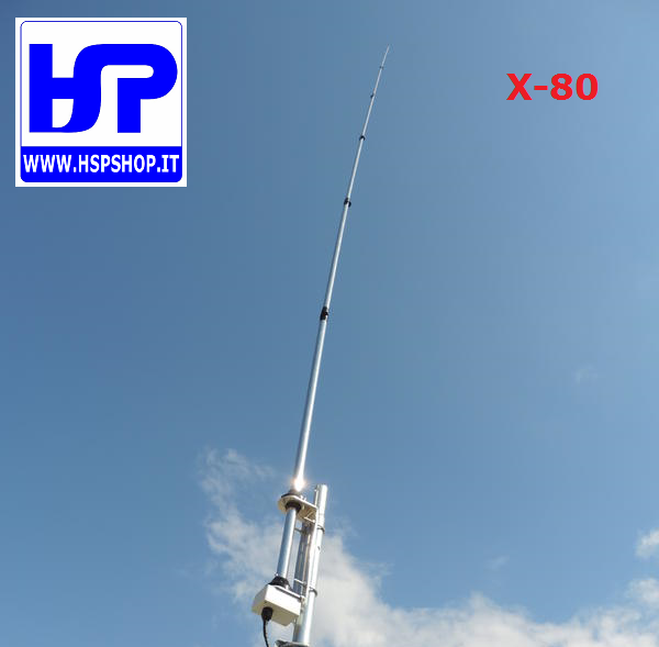 Sigma u.k. - hf - X-80 - vertical antenna - 80 to 6 meters (3.5-54 mhz) - m...