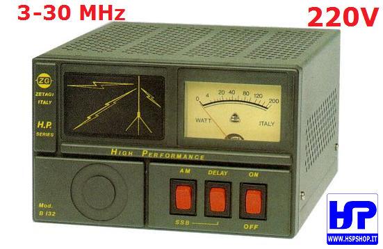 ZETAGI - B132 - AMPLIFICATORE 3-30 MHz 220V