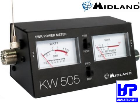 MIDLAND - KW505 - SWR/WATTMETER 3.5-150 MHz