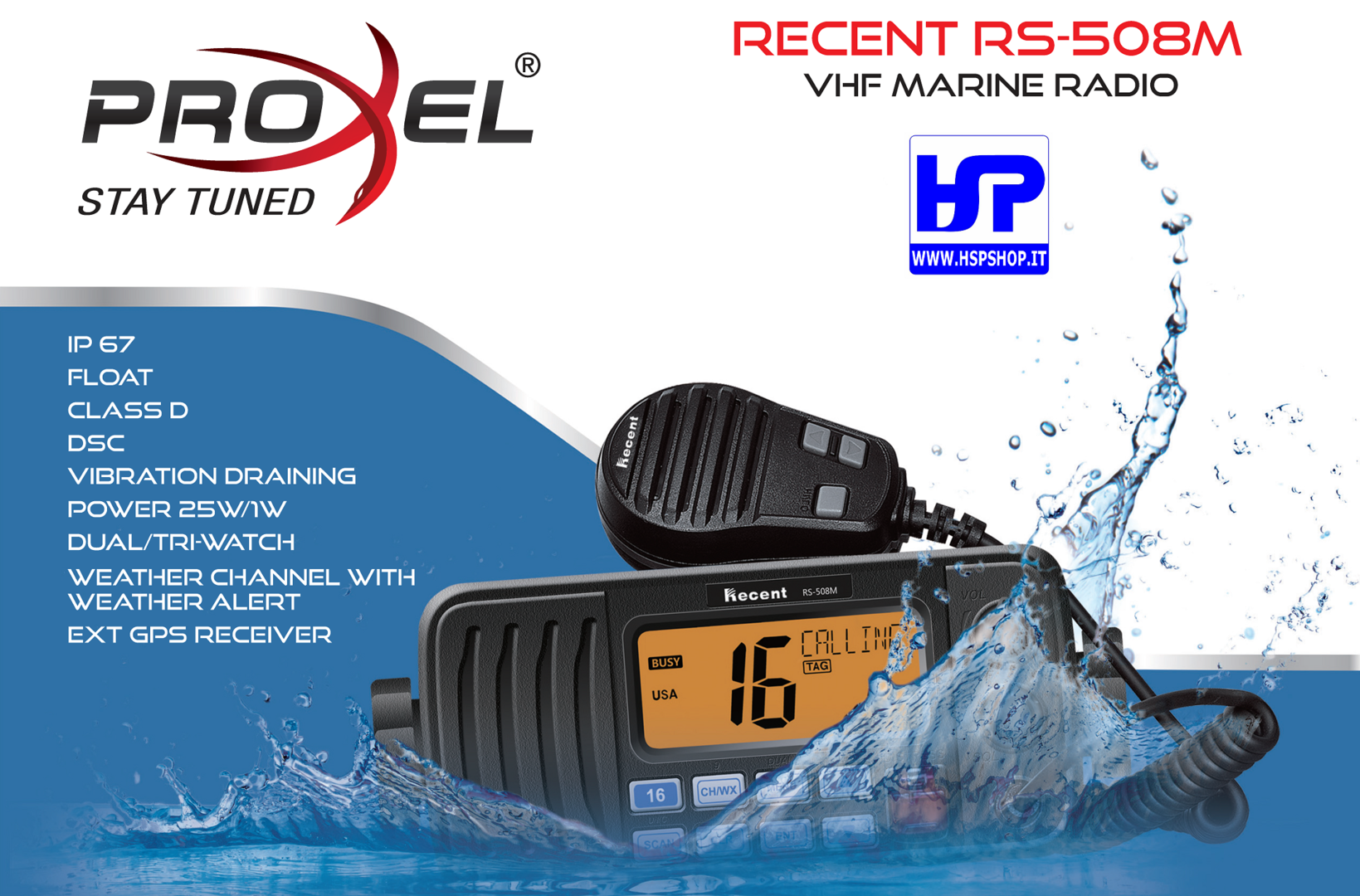 RECENT - RS508M - TRANSCEIVER NAUTICO VHF