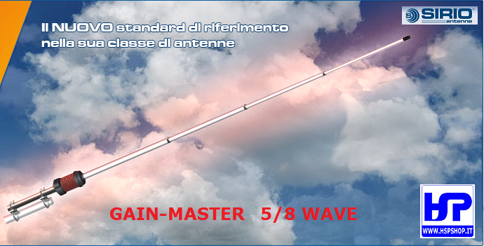 SIRIO - GAIN-MASTER 5/8 - BASE 25.5-30 MHz
