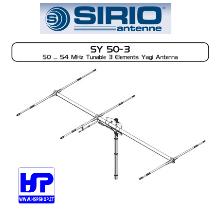 SIRIO - SY 50-3 - 3 ELEMENT BEAM 50-54 MHz