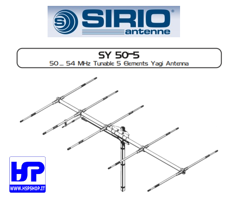 SIRIO - SY 50-5 - DIRETTIVA 5 ELEM. 50-54 MHz
