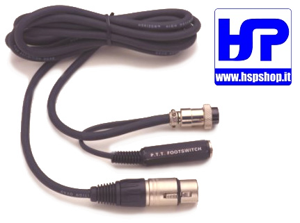 HSP-CC1-XLR-R - XLR 3-PIN CABLE TO RADIO +PTT