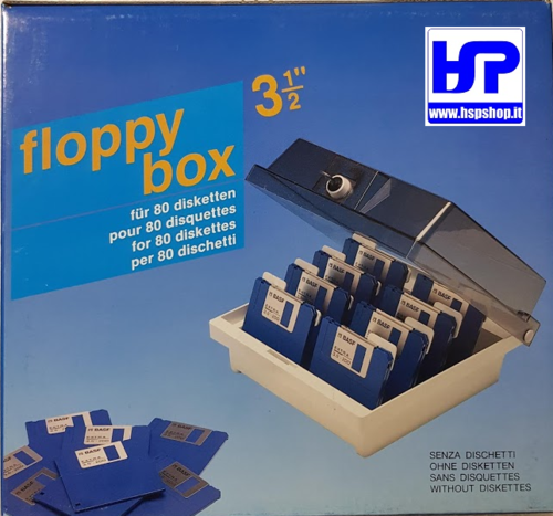 BOX FOR 80 FLOPPY DISKS 3.5"