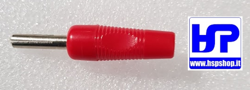 4/03517 - BANANA PLUG - 4 mm INLINE - RED