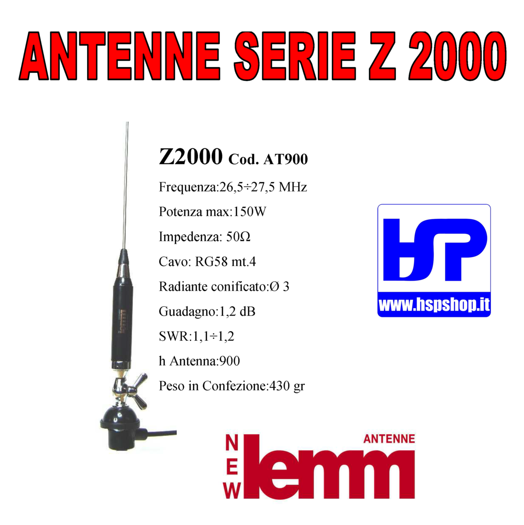 LEMM - Z2000 - AT900 - ANTENNA VEICOLARE CB