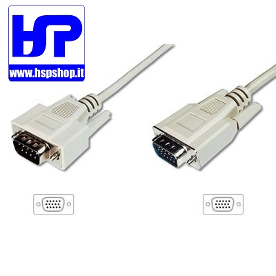 EDNET - VGA 15 PIN M/M CABLE - 3 m