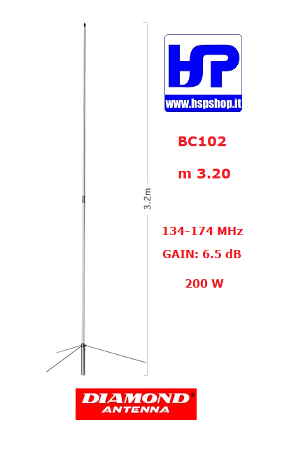 DIAMOND - BC102 - TARABILE 134-174 MHz