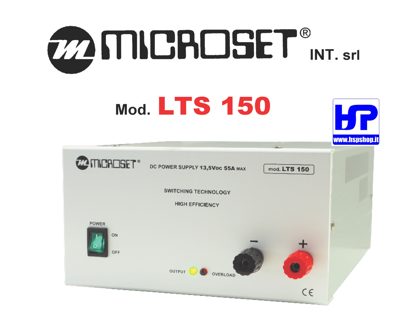 MICROSET - LTS 150 - ALIMENTATORE 13,5V - 55A