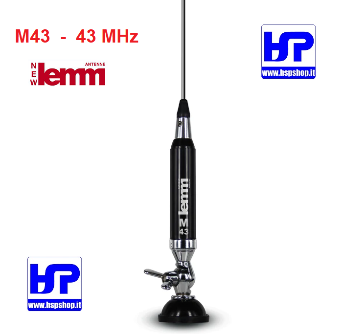 LEMM - M43 - ANTENNA VEICOLARE 43 MHz