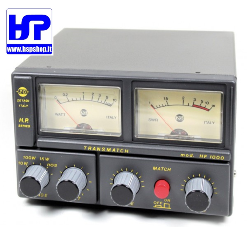 ZETAGI - HP1000 - SWR/WATT/METER ANT. TUNER