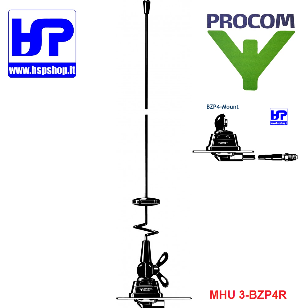 PROCOM - MHU 3-BZP4R - VHF / UHF ANTENNA