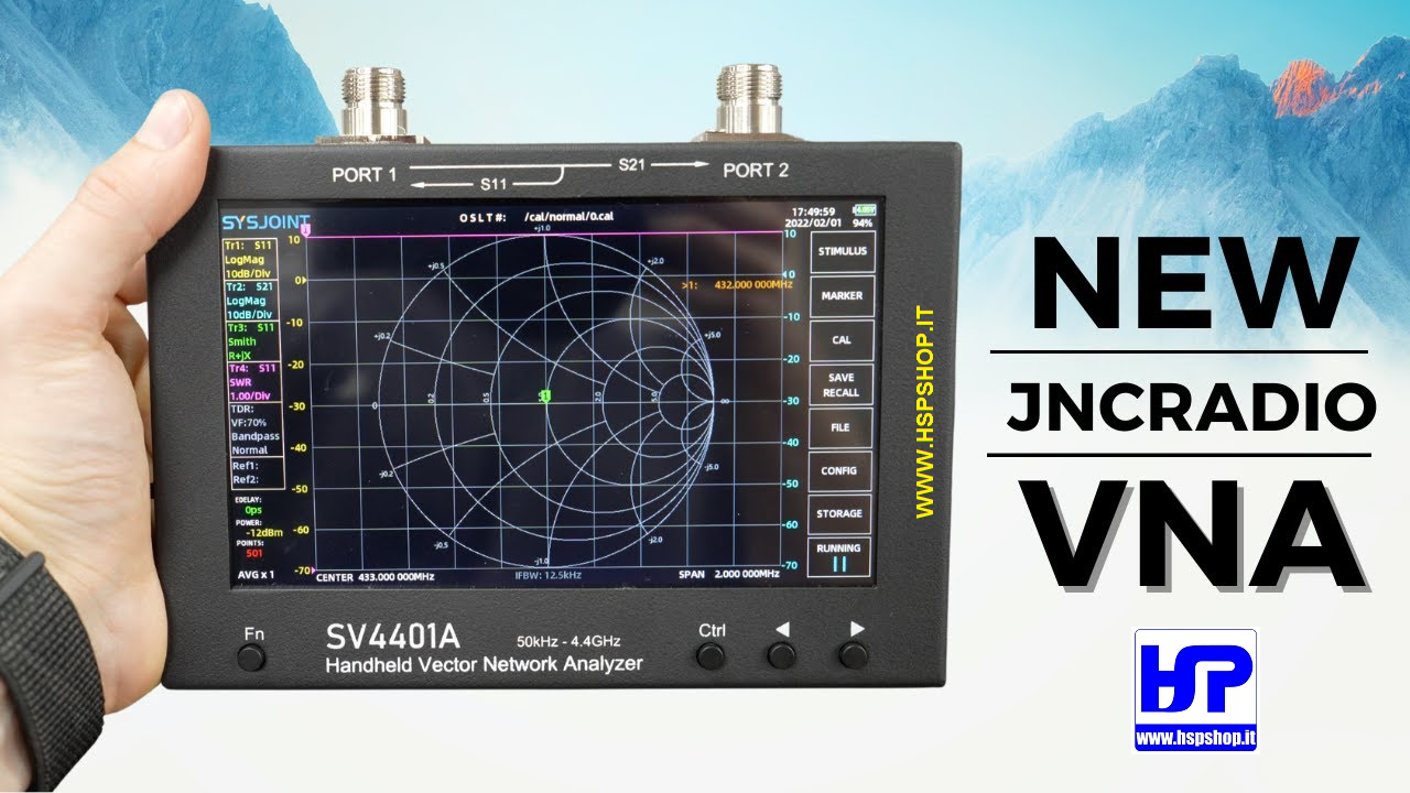 JNCRADIO SV4401A - VNA 50 kHz - 4.4 GHz - 7"