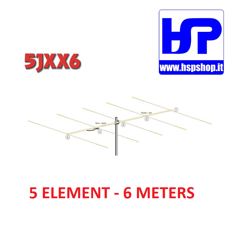 5JXX6 - ANTENNA BEAM 5 ELEMENTI 50 MHz