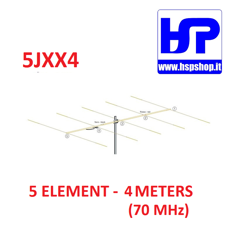 5JXX4 - ANTENNA BEAM 5 ELEMENTI 70 MHz