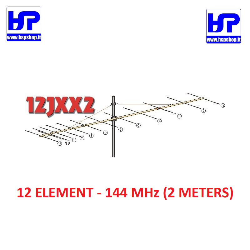 12JXX2 - ANTENNA BEAM 12 ELEMENTI 144 MHz