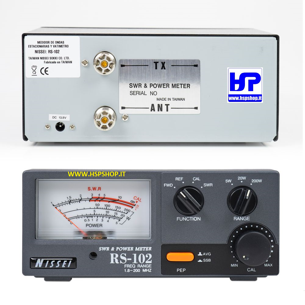 NISSEI - RS-102- ROS/WATTMETRO 1.8-200 MHz