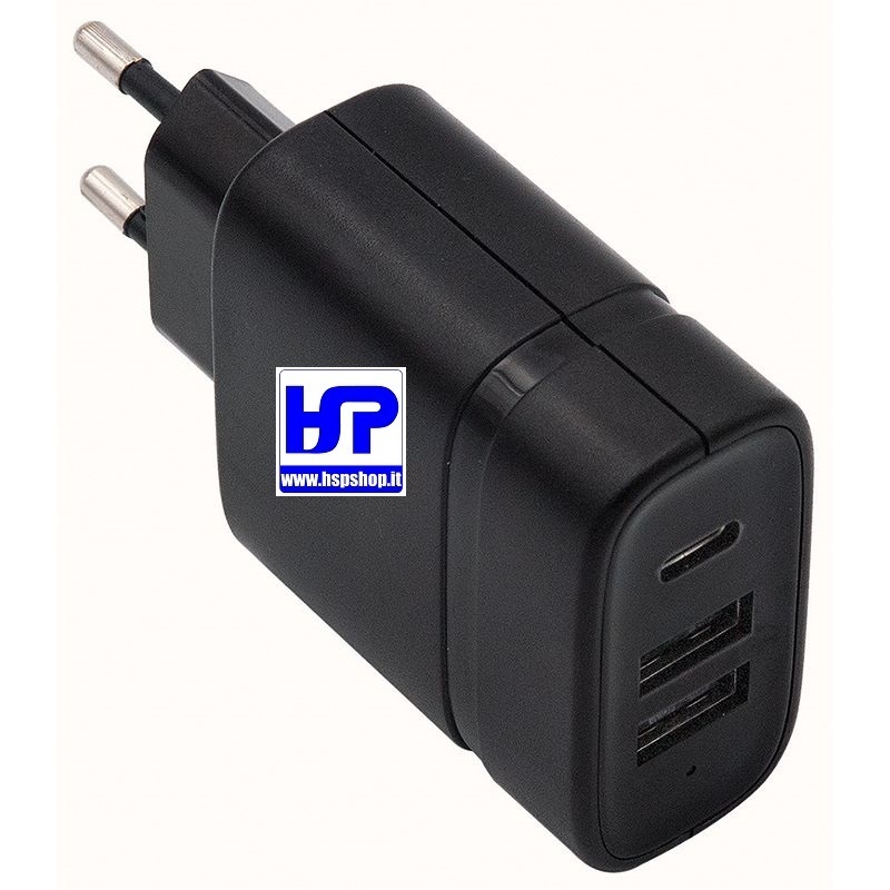 13/00293 - 3A POWER SUPPLY - 2x USB/1x Type-C
